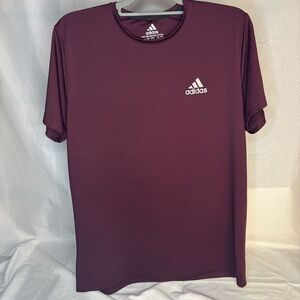 Adidas Men's Burgundy Short Sleeve Tee